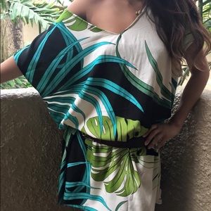 Mini dress Hawaiian print